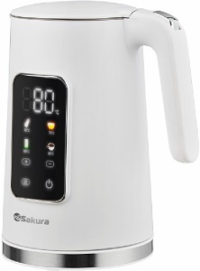 Чайник SAKURA    SA-2192 DW  (2.2 кВт, 1.7 л, ЗНЭ, поддержание температуры) стекло, подсветка Чайник SAKURA    SA-2192 DW  (2.2 кВт, 1.7 л, ЗНЭ, поддержание температуры) стекло, подсветка