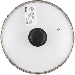 Крышка стекл. с пароотводом  24 см  MALLONY  (987017)