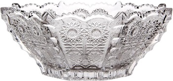 Блюдо сервировочное  стекло  ХРУСТАЛЬНОЕ СОЛНЦЕ  (282372)  15х15.5 см, h-8 см