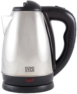 Чайник HOMESTAR      HS-1001  (000450)  (1.5 кВт, 1.8 л, ЗНЭ) нерж.корпус