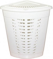 Корзина д/белья   угловая  (М 1546)  45 л  белый,  г. Октябрьский Корзина д/белья   угловая  (М 1546)  45 л  белый,  г. Октябрьский