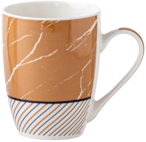 Кружка  340 мл  (ПС0030-22)  ДЖОЙ  (цилиндер) (фарфор New Bone),  JEWEL