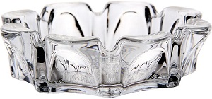 Пепельница стекло  (227606) (11 см,  h-4 см) подар.уп,  DELI GLASSWARE