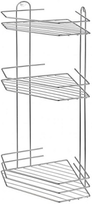 Полка д/ванной (3 яруса)  угловая  IRSA  (АЛТ 83 С/11С)  (21,5*21,5*58,5 см) ХРОМ