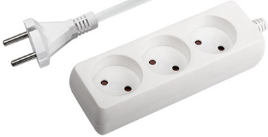 Удлинитель ФАZА   3 х 5.0 м  шторки FE-03- 500 (5000193) (ПВХ 2*0,75)