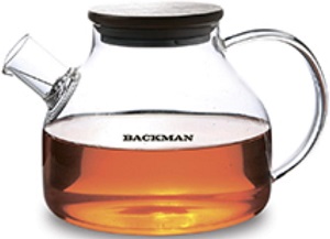 Чайник заварочный  стекло  BACKMAN BM-0316 (1.2 л)