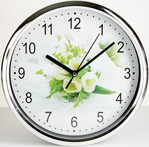 Часы  DELTA  DT7-0005  (24.5 см х 4 см, плавный ход)