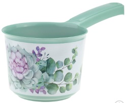 яКовш  пласт. 1.0 л  (М1217)  ДЕКО каменная роза,  М-пластика