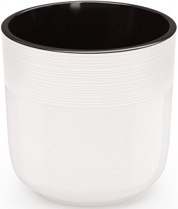 Горшок Линель  Белый  2.7 л  (М 8698) двойной,  г.Октябрьский