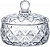 Ваза сервировочная стекло  320 мл  LEFARD  (691-072)  (12х10 см, с крышкой) DIAMANT Ваза сервировочная стекло  320 мл  LEFARD  (691-072)  (12х10 см, с крышкой) DIAMANT