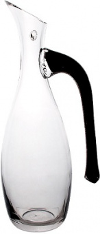 Кувшин стекло 1200 мл  (281164)  черная ручка,  StockHaus
