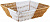 Корзинка плетеная пластик.. (пр)  StockHaus  (285498)  (26х20 см, h-7,5 см)