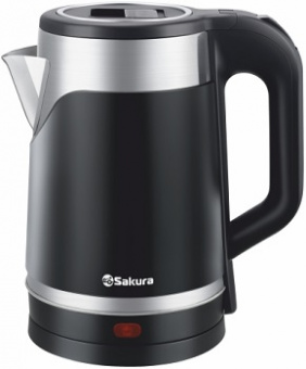 Чайник SAKURA     SA-2194 BK  (1.8 кВт, 1.8 л, ЗНЭ, двойная стенка)