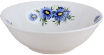 яСалатник КОРАЛЛ  СИНЯЯ ОРГАНЗА  (183004)  350 мл/15 см (фарфор)