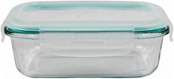 Контейнер с защелками стекло   370 мл  (фжк370/фжн370)  (пр) (пласт.кр)  ФОКУС