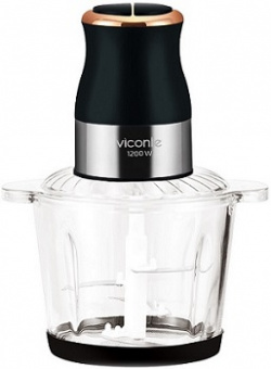яЧоппер  стекл.чаша  VICONTE  VC-448  (1.2 кВт, 2.0 л, 2 скор, 4 лезвия)