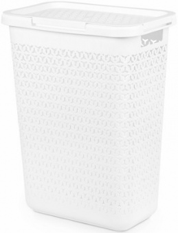 Корзина д/белья  ЭЛЕМЕНТ   Белая  30 л  (М9083)  (405х255х530 мм),  г. Октябрьский