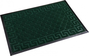 Коврик придверный  45x75 см  (GW-31035)  с ворсом на резиновой основе  ЗЕЛЕНЫЙ