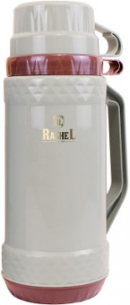 Термос RASHEL  1.0 л  (R-40/100)  (стекл.колба)  (две кружки)