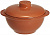 Горшок для жаркого  керам. ЛОМОНОСОВСКАЯ КЕРАМИКА   500 мл  (1ГЛТ-3) с ручками (терракот)