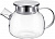 Чайник заварочный  стекло   REGENT  1.0 л  (67340) (93-FR-TEA-12-1000)  (с ситечком, нерж.крышка)