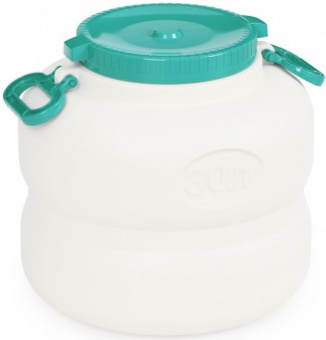 Канистра-бочка пласт. 30 л  (М6226) Байкал, навес.ручки,  г.Октябрьский Канистра-бочка пласт. 30 л  (М6226) Байкал, навес.ручки,  г.Октябрьский