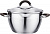Кастрюля нерж. REGENT  TRUFFLE  2.3 л  (67-0318)  (18 см, со сливом, СТ.кр, литраж, силикон.ручка) (индукция)