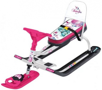 Снегокат  НИКА  "Тимка спорт 4-1" (ТС4-1/Б2)  БАБОЧКИ  (110х48х45 см, до 100 кг) Снегокат  НИКА  "Тимка спорт 4-1" (ТС4-1/Б2)  БАБОЧКИ  (110х48х45 см, до 100 кг)