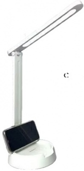 Настол. лампа  LED  ENERGY  (366065)  EN-LED 38  (5 Вт,+ держатель д/телефона, USB кабель-1,2 м) БЕЛАЯ
