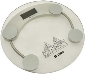 Весы напольные DELTA  D-9020  (180 кг, ЖКД, стекло, d-28 см) Весы напольные DELTA  D-9020  (180 кг, ЖКД, стекло, d-28 см)
