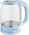 Чайник SAKURA    SA-2740 BL  (1.8 кВт, 1.7 л, ЗНЭ) стекло, подсветка