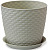 яКашпо IDEA  РОТАНГ  Белый ротанг  3.0 л  (М3082) D180мм, с поддоном