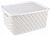 Корзина  Плетенка  Белый  (М 3582) (350х290х175 мм) с крышкой,  г.Октябрьский