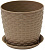 яКашпо IDEA  РОТАНГ  Бежевый ротанг  1.0 л  (М3080) D135мм, с поддоном