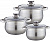 Набор посуды  WEBBER  BE-615/6	 6 пр. (2.9/5.1/6.6 л, СТ.кр) (индукция)