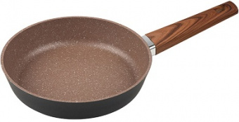 Сковорода АП  MALLONY  NATURA  22 см (106813) (h-5 см, ков.алюм. с мрамор.покр.)  (индукция)