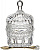 Икорница стекло LEFARD  MUZA  (355-211) (155 мл, 8.5х8.5 см, h-13 см) с мет.ложкой Икорница стекло LEFARD  MUZA  (355-211) (155 мл, 8.5х8.5 см, h-13 см) с мет.ложкой