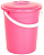 Ведро пласт.  5 л (10033011) с крышкой, РОЗОВЫЙ,  евро, пищевое,  г.Ижевск