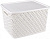 Корзина  Плетенка  Белый  (М 3591) (350х290х225) с крышкой ,  г.Октябрьский