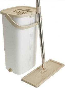 Швабра д/пола + ведро  PLASTIC REPUBLIC  14 л  (32359) (9 л+5 л, 1 нас) MAGIC (Белый) 32359