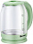 Чайник  ВАСИЛИСА    ВА-1035  ЗЕЛЕНЫЙ  (1.5 кВт, 1.8 л, ЗНЭ) стекло, подсветка