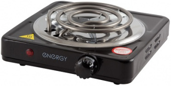 Плитка 1 тэн  ENERGY  (EN-902 В)  ЧЕРНАЯ  (1.0 кВт, 140 мм, чаша нерж.ЭПТ-1-1/220)   (158966)
