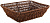 Корзинка плетеная пластик..(пр)  StockHaus  (285502)  (26х20 см, h-7,5 см)