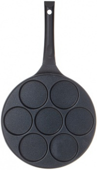 Сковорода для оладий  с АП AGNESS  26,5 см  (932-026)  (на 7 порций)