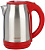 Чайник ENERGY      E-201  (1.5 кВт, 1.8 л, ЗНЭ) нерж.корпус КРАСНЫЙ (164125)