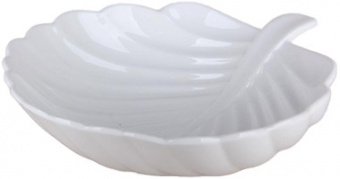 Салатник ЛИСТИК   800 мл/20 см  (285521)  (24.5х20х6 см) (фарфор)