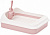 Лоток д/домашних животных  ЛЕКСИ  (М6975) (+совок) (розовый)  455х355х150 мм г.Октябрьский