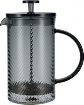 Чайник заварочный "Френч-пресс"  REGENT  СЕРЫЙ   600 мл  (80-004)