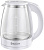 Чайник SAKURA    SA-2734 W  (2.2 кВт, 1.7 л, ЗНЭ) стекло, подсветка