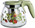 Чайник заварочный  стекло  AGNESS  900 мл  (885-108) (с ситечком)  ЗЕМЛЯНИКА